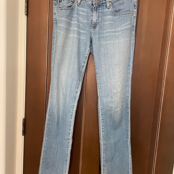 AG The Stevie Slim Straight Jeans light denim blue wash - Picture 9 of 11